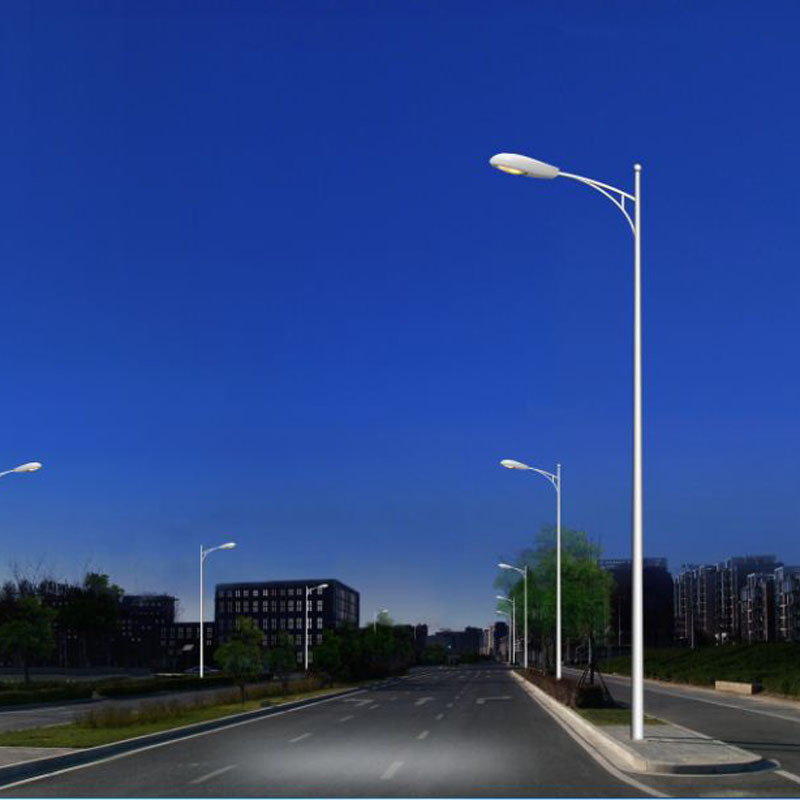 led路燈桿戶外新農村4/5/6/8/10/12米小區廣場市電道路高桿燈農村_太